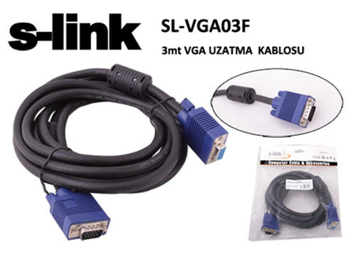 SL-VGA03F 3mt e-d Ekran Kartı Vga Uzatma (KDO)