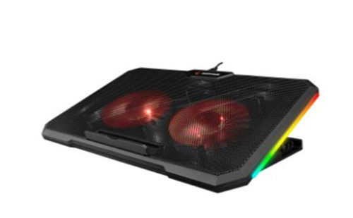 Rampage AD-RC12 CLAW Siyah 2 Fan 2 USB RGB Işıklı 15"-17" Notebook Soğutucu Stand (KDO)