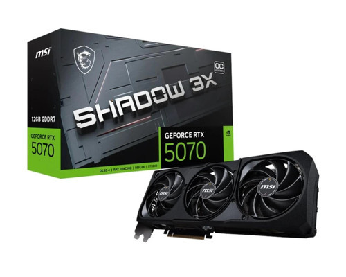 Msi GeForce RTX5070 12G Shadow 3X OC 12GB GDDR7 192 Bit DLSS 4 Ekran Kartı (KDO)