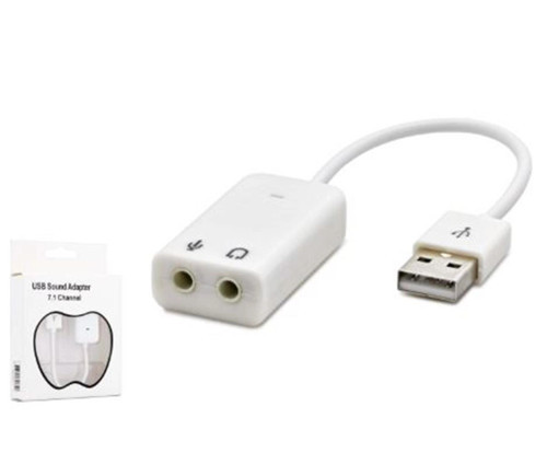 HADRON HDX5263 USB Harici Ses Kartı 7.1 Beyaz (KDO)