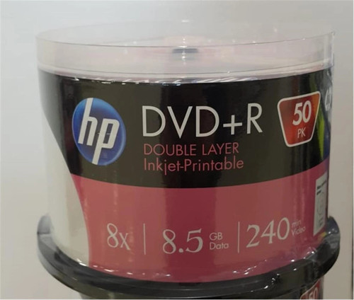 DVD+R DL 8.5GB Printable 50 Cakebox (KDO)