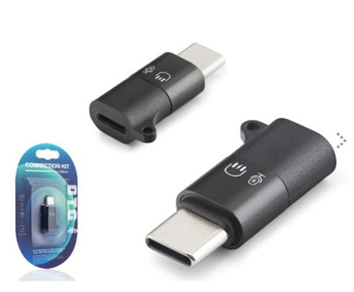 HADRON HDX1085 Type-C Lightning Kulaklık Mikrofon Ses Adaptörü Siyah (KDO)