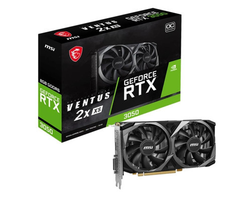 Msi GeForce RTX3050 VENTUS 2X XS 8G OC GDDR6 128bit DX12 Gaming (Oyuncu) Ekran Kartı (KDO)