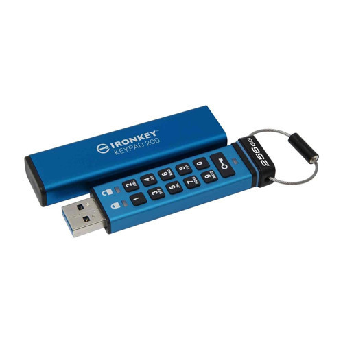 IKKP200-256GB 256GB IronKey Keypad 200, FIPS 140-3 Lvl 3 (Pending) Flash Bellek (KDO)