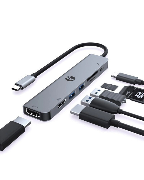 CUE39 Type-C To Hdmi(4K@60Hz)+Hdmi(1080P@60Hz)+Usb3.0+SD2.0+TF2.0+Pd 3.0 100W Çoklayıcı (KDO)