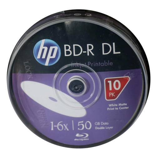Blu-Ray Bd-R 6X 50Gb 10Lu Cake Box Prıntable Baskı Yapılabilir Blu-Ray Dvd (KDO)