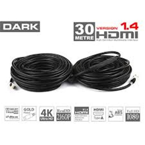 Dark DK HD CV14L3000A 30mt Hdmi v1.4 3d led-lcd-ps3 Kablo (KDO)