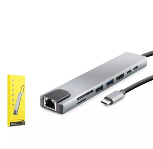 HDX7841 TYPE-C TO HDTV HDMI 4K 30HZ + VGA 2IN1 GRİ (KDO)