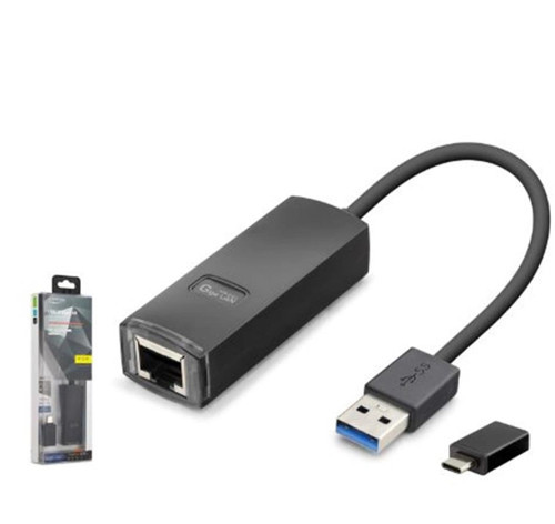 iETOP LAN03 USB 3.1 Type-C Gen1 Ethernet Adaptör Gigabit Siyah (KDO)