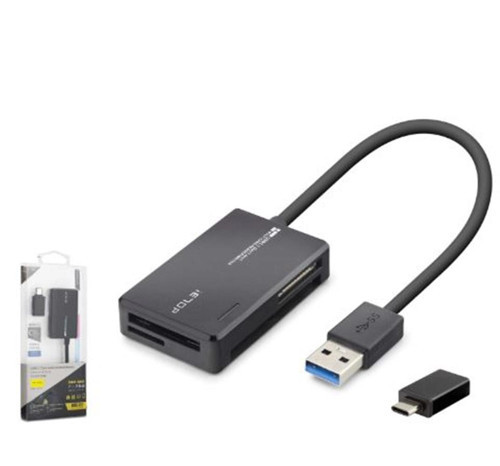 iETOP C313 USB Type-C 3.2 Gen1 All in One Kart Okuyucu CF SD MicroSD MS 5 Gbps Siyah (KDO)