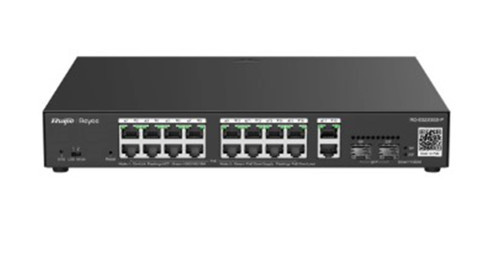 Ruijie-Reyee RG-ES220GS-P 16 Port Poe+ 10-100-1000 Mbps + 2 Port SFP + 2 Port Uplink Yönetilebilir (