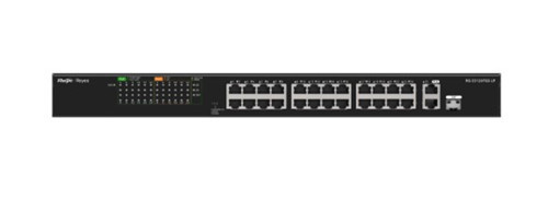 Ruijie-Reyee RG-ES126FGS-LP 24 Port Poe+ 10-100 Mbps + 2 Port 10-100-1000 Mbps Uplink + 1 Port SFP (