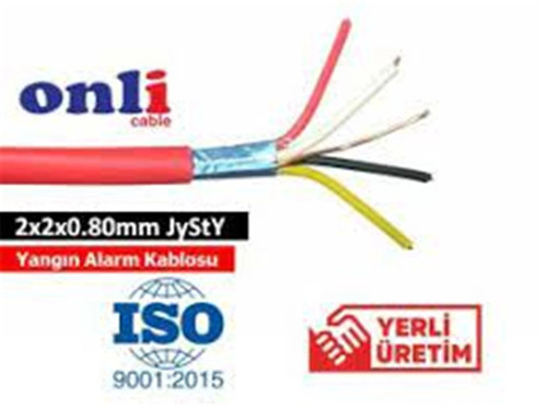 ON-0208 2x2x0,80mm J-Y(st)Y...Lg CCA 100 metre Yangın Alarm Kablosu (KDO)