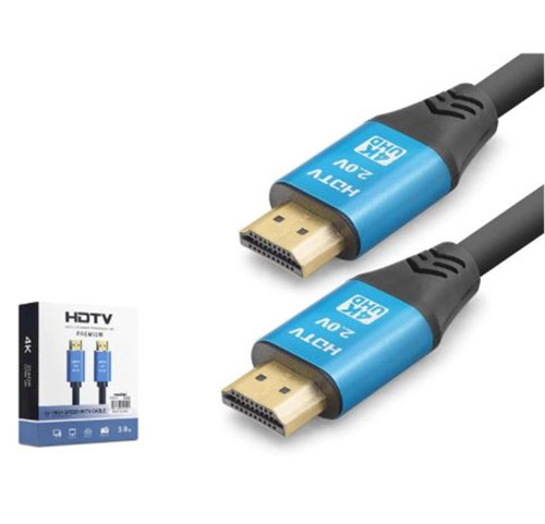 NODAR ND4052 HDMI 2.0 Kablo 4K 60 Hz OD 8.0 mm 5 m Siyah Mavi (KDO)