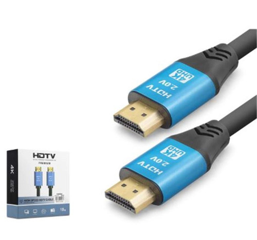 NODAR ND4053 HDMI 2.0 Kablo 4K 60 Hz OD 8.0 mm 10 m Siyah Mavi (KDO)