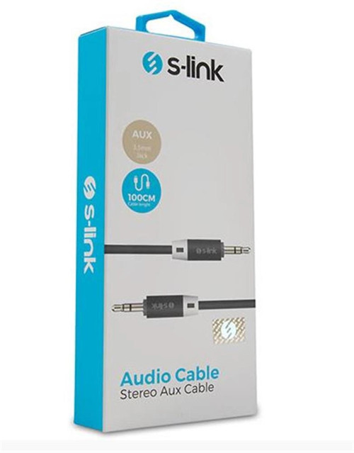 SL-SP70 1m Siyah 3.5mm Stereo Ses Kablosu (KDO)