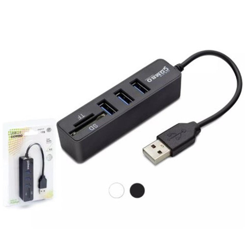 Hadron Hdx7009 Usb Hub Combo 3-Usb + Sd + Tf Siyah (KDO)
