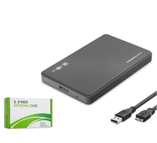 HDX1752S 2.5 İnç SATA HDD-SSD Harici Disk Kutusu USB 3.0 Micro-B - Siyah (KDO)