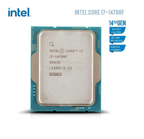 Core i7 14700F TRAY 2.1GHz 20 Çekirdek 33MB L3 Önbellek Soket 1700 Kutusuz İşlemci (KDO)