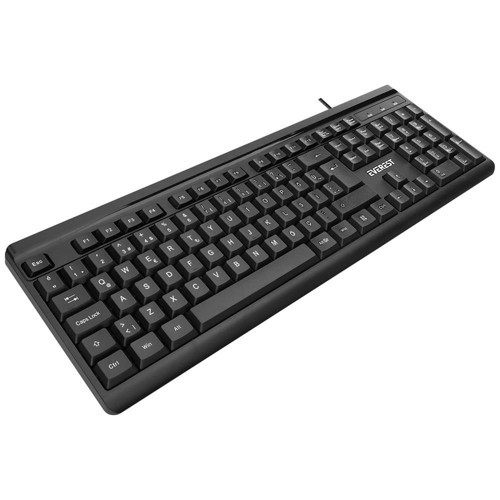 KB-741Q Siyah-Gri USB 2 Metre Bakır Kablolu Usb Q Klavye (KDO)