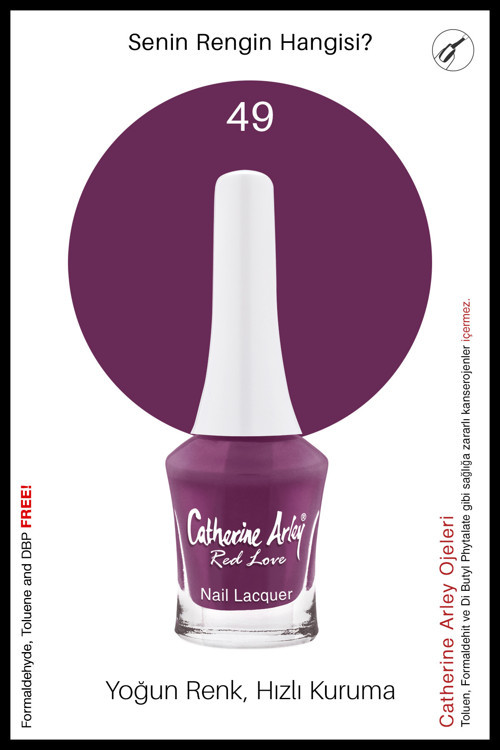 Ca Red Love – Naıl Lacquer – Oje – 49 – 7,5Ml