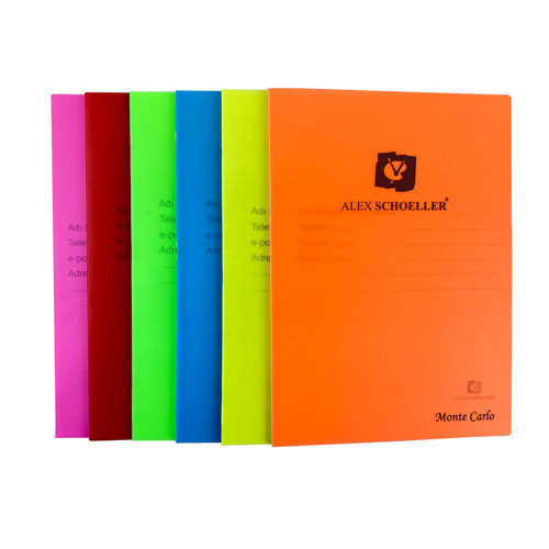 A4 80 Yaprak Soft Dikişli Kareli Plastik Kapak Defter Alx:960 (Karışık Renk, 1 Adet)