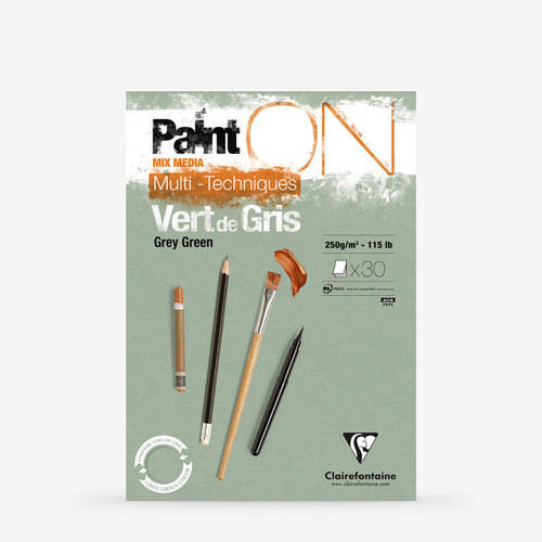 Paint On A5 250 Gr 30 Sayfa Yeşil Renk Eskiz Defteri Po975704