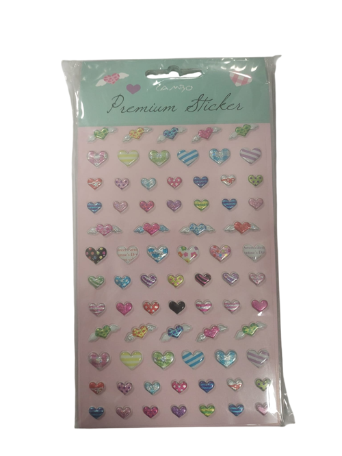 Puf Melek Kalp Sticker