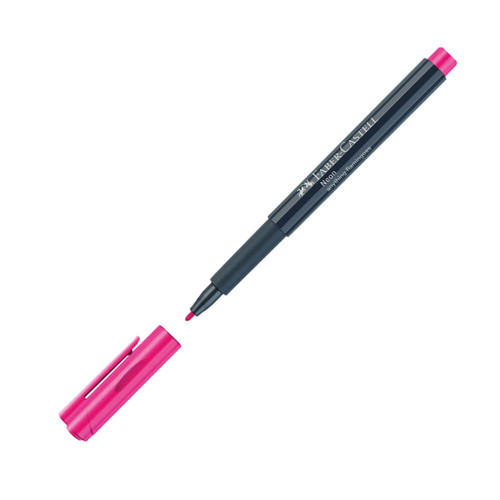 Faber-Castell Neon Marker Kalem 1.5 Mm Pembe (10 Lu Paket) 160828