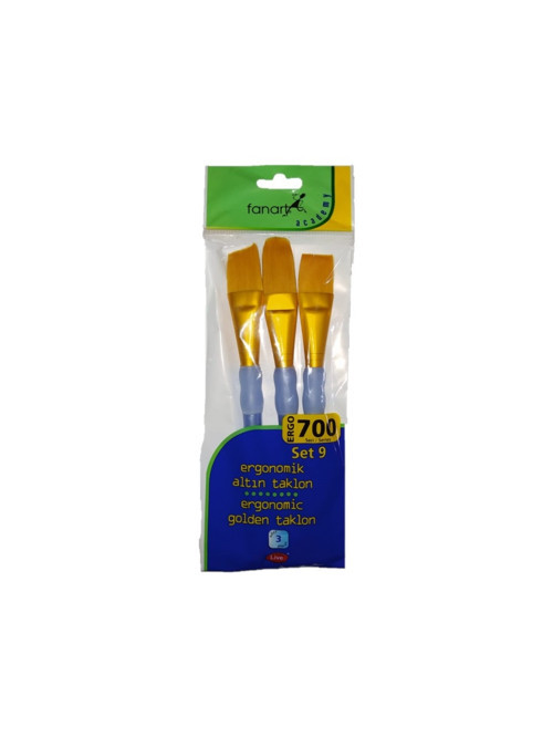 Academy Ergo 700 Seri Fırça Seti 3 Lü Set-9