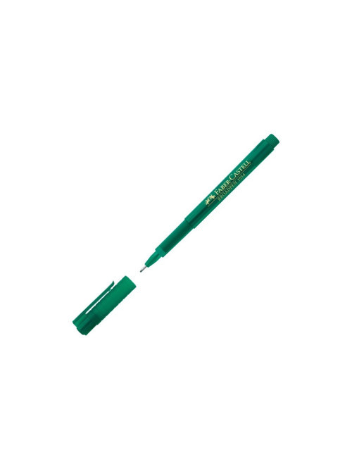 Faber-Castell Broadpen 0.8Mm 1554 Keçe Uçlu Kalem Yeşil (10 Lu Paket)