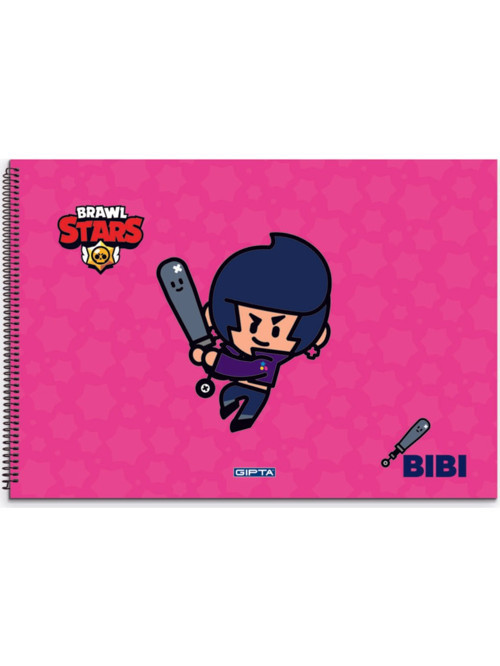 Spiralli Resim Defteri 15 Yaprak 25X35Cm Brawl Star (2 Li Paket)