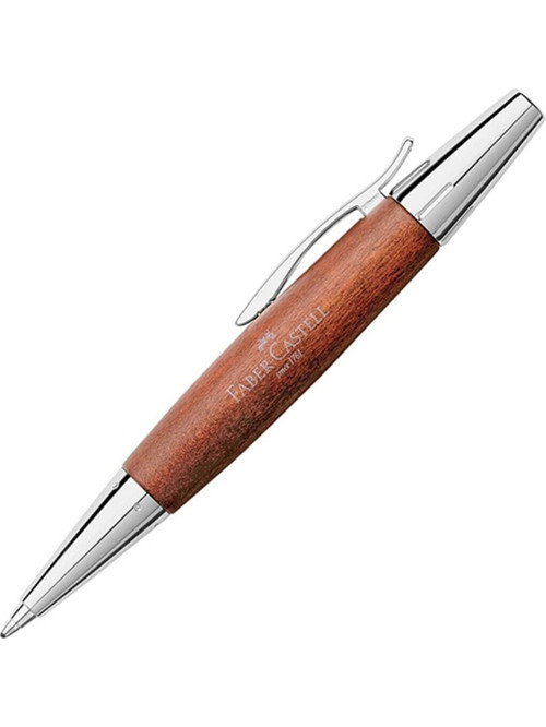 Faber-Castell E-Motion Krom/Ahşap Prestij Tükenmez Kalem Kahverengi 148382