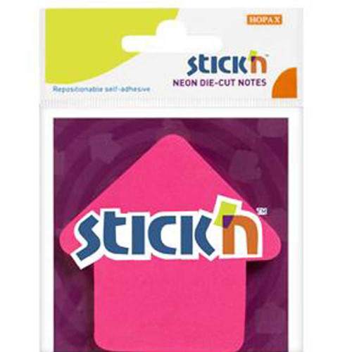 Stickn Yapışkalı Not Kağıdı 70X70 Mm Neon Ok 50 Yaprak