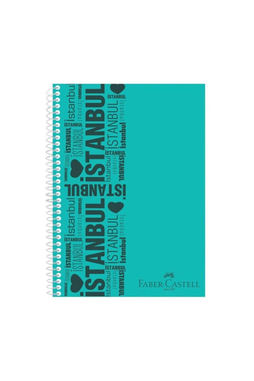 Faber-Castell Spiralli A4 Plastik Kapak Defter Çizgisiz 100 Yaprak (4 Lü Paket) 5075000005000
