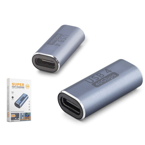 Hdx1086 Usb4 Type-C Birleştirici Adaptör 40 Gbps Gri