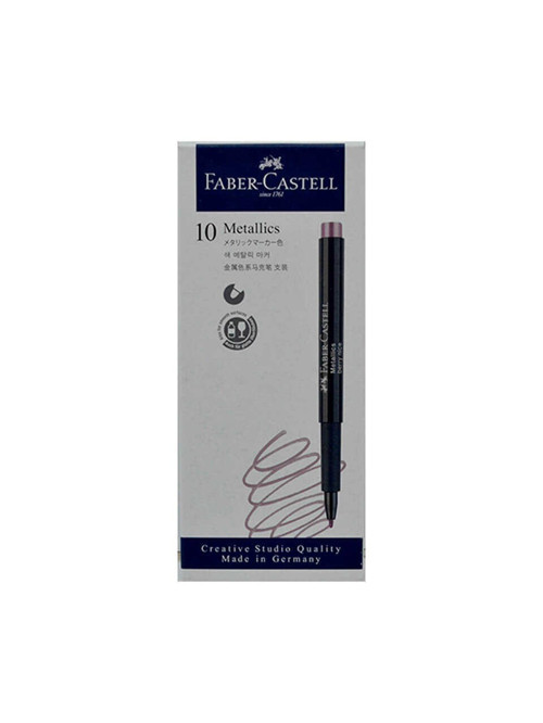 Faber-Castell Markör Kalem Metalik Buz Mavisi (10 Lu Paket) 4005401607908