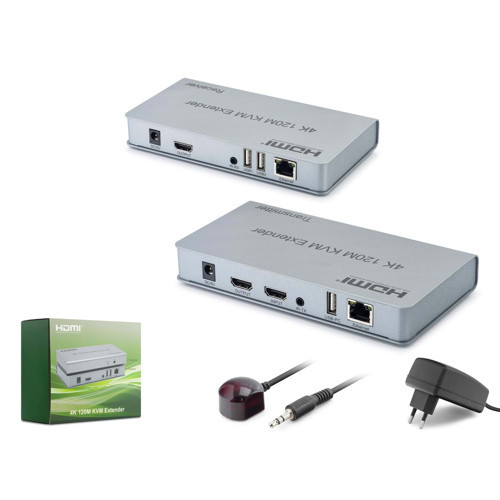 Hdx1423 Hdmi Kvm Extender Loop Out Ir 4K 30 Hz 120 M Gri