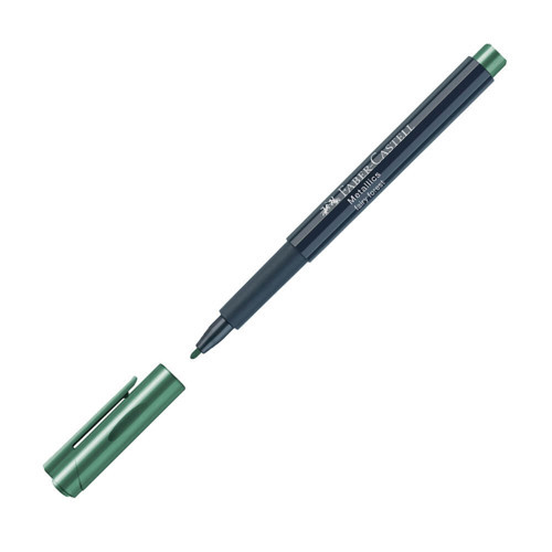 Faber-Castell Metalik Markör Kalem Okyanus Yeşili (10 Lu Paket) 4005401607786