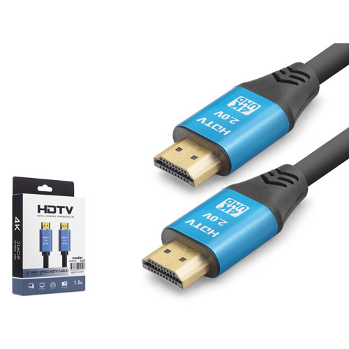 Nd4050 Hdmi 2.0 Kablo 4K 60 Hz Od 8.0 Mm 1.5 Metre Siyah Mavi