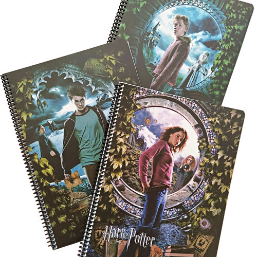 Harry Potter Spiralli Karton Kapak Defter A5 60 Yaprak Kareli (2 Li Paket)