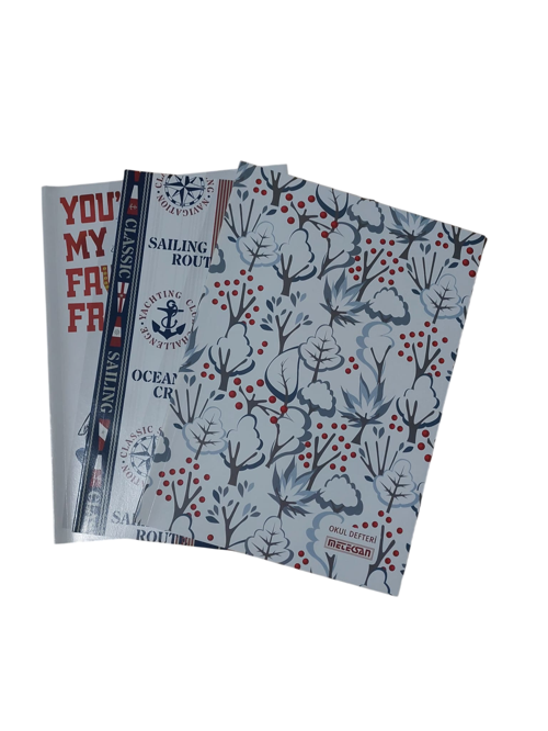 Karton Kapak Dikişli Defter Kareli 96 Yaprak A4 (12 Li Paket)