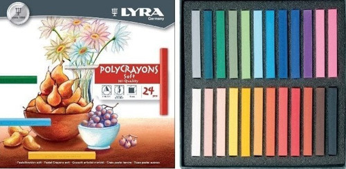 Polycrayons Soft Toz Pastel Boya 24 Renk