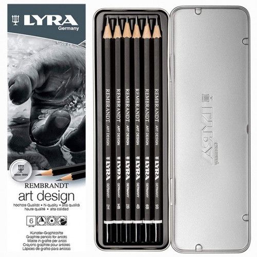 Rembrandt Art Design Dereceli kurşun Kalem Seti 6 Lı L1111062