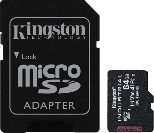 Sdcıt2-64Gb 64Gb Microsdxc Industrial C10 A1 Pslc Card + Sd Adapter Hafıza Kartı