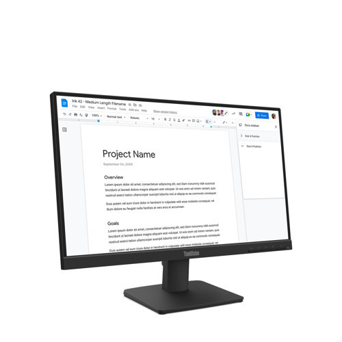 21.5” Thinkvision S22-4E 64Cbkat6Tk 100Hz 4Ms Full Hd Ips Monitör