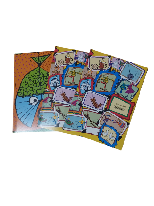 Karton Kapak Dikişli Defter Çizgili 120 Yaprak A4 (6 Lı Paket)