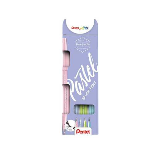 Sing Pen Brush 4 Renk Blister Pastel Renkler