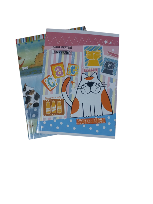 Karton Kapak Dikişli Defter Çizgili 96 Yaprak A5 (12 Li Paket)