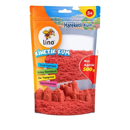Kinetik Kum 500 Gr Kırmızı Doypack
